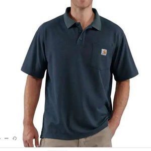 NWT CONTRACTOR'S WORK POCKET POLO (NAVY)